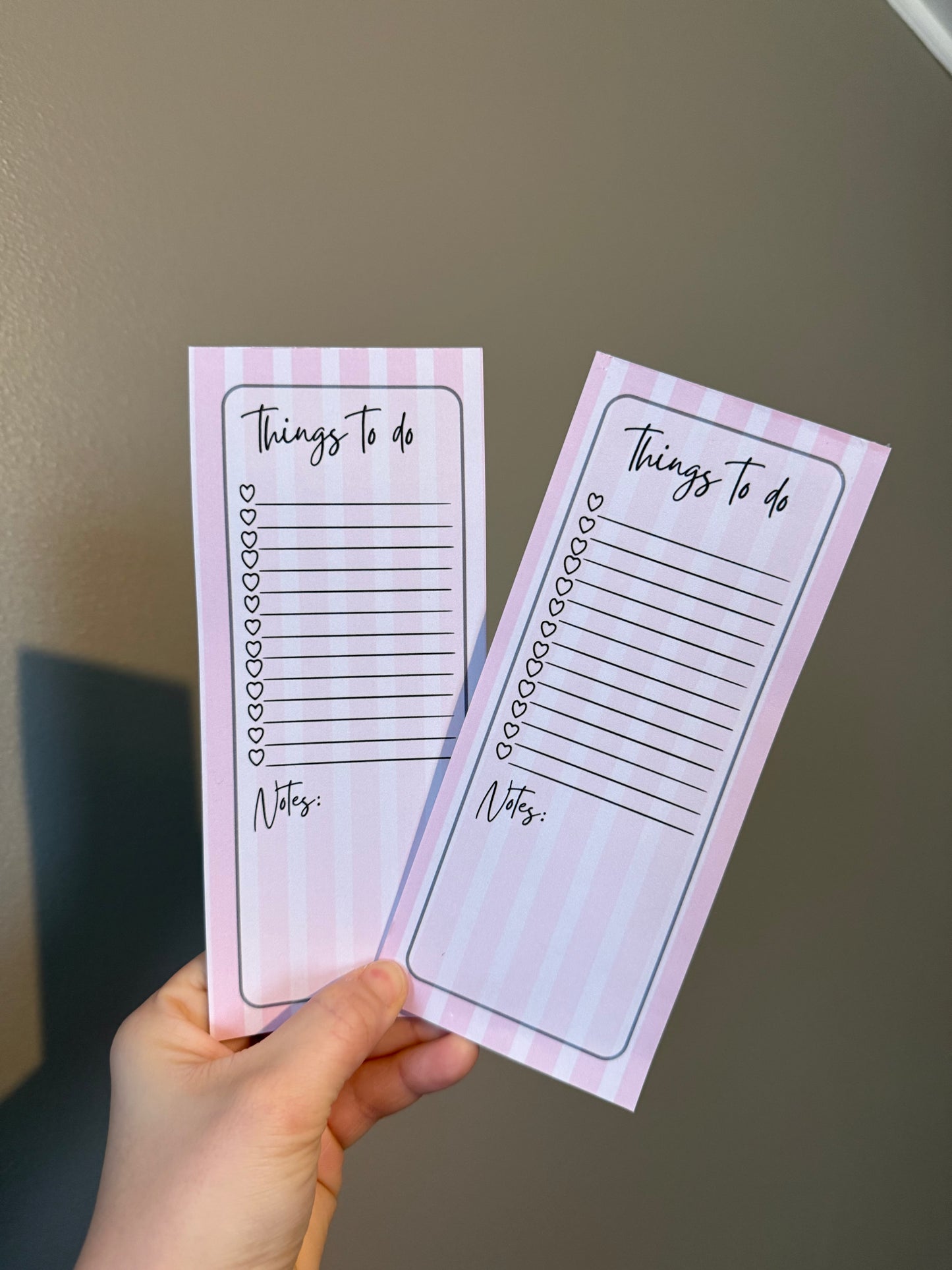 Pink Striped To Do List