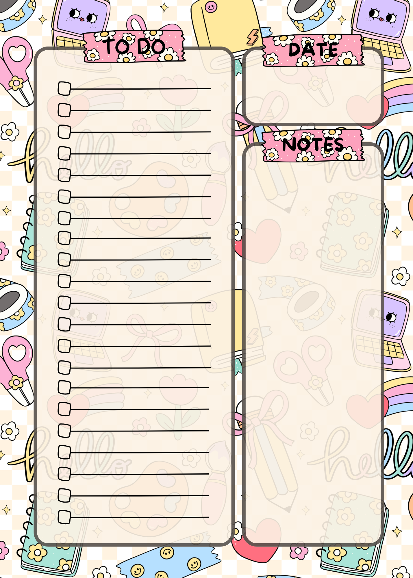 All in one teacher notepad