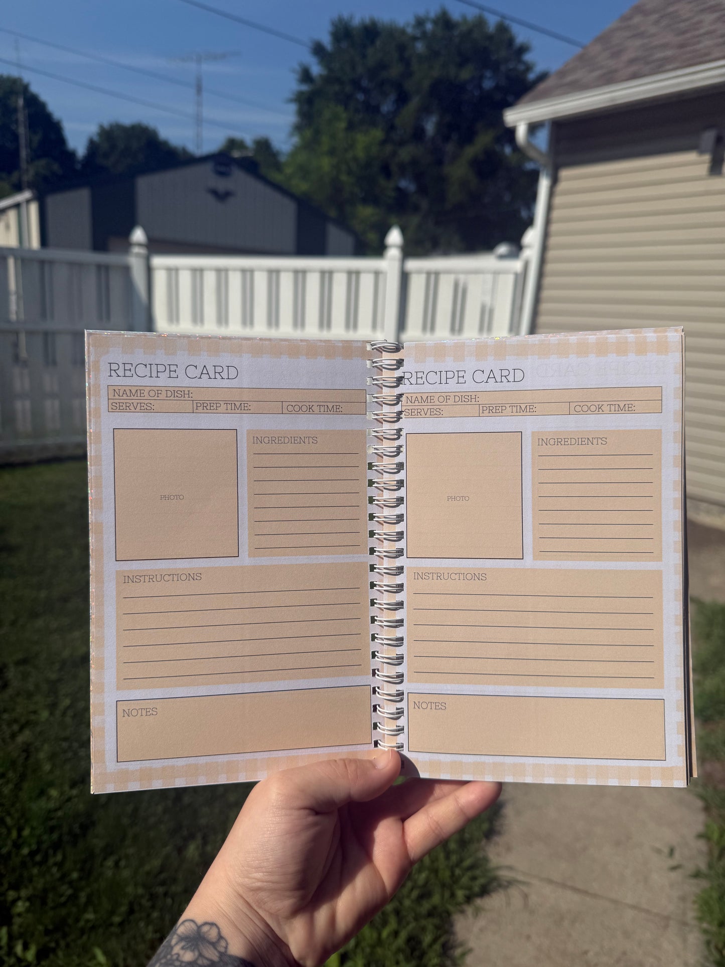 A5 Recipe Book