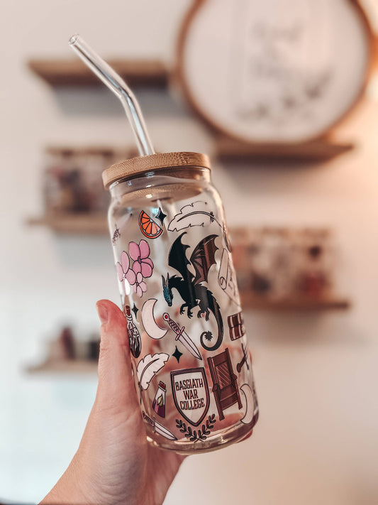 Fourth Wing Glass Can Cup