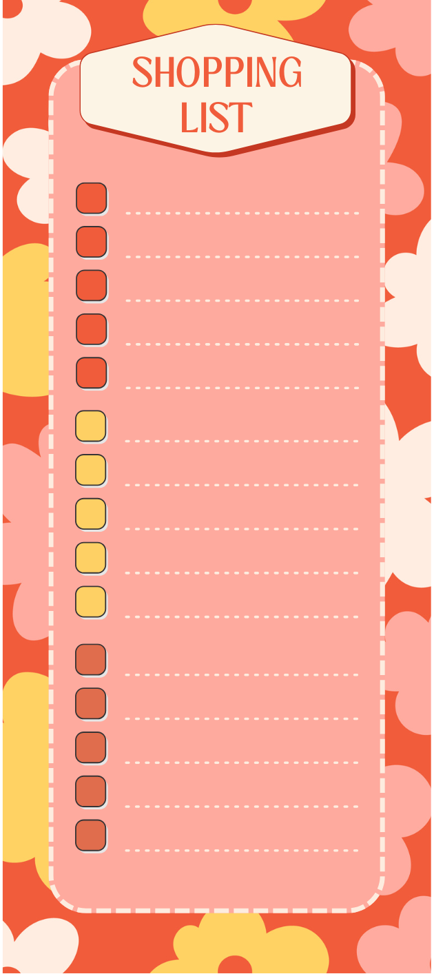 Magnetic Grocery Notepad