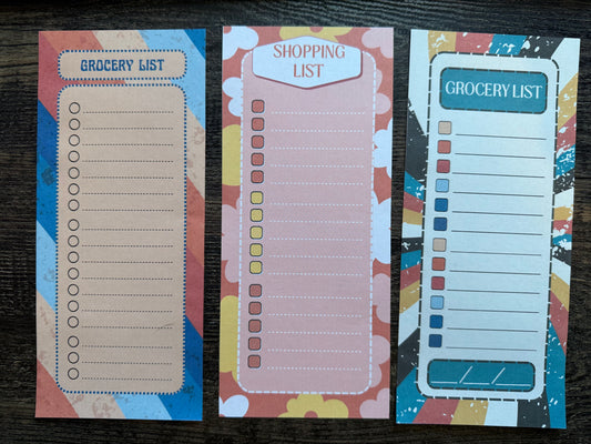 Magnetic Grocery Notepad