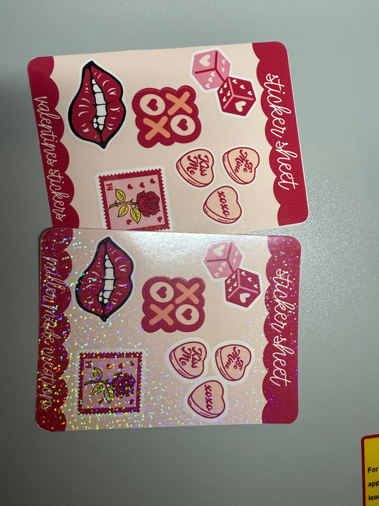 Valentines Sticker Sheet