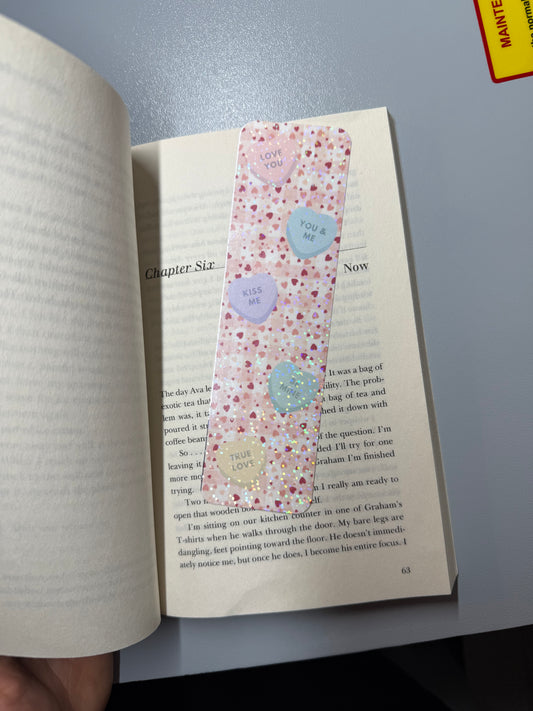 Candy Hearts Bookmark