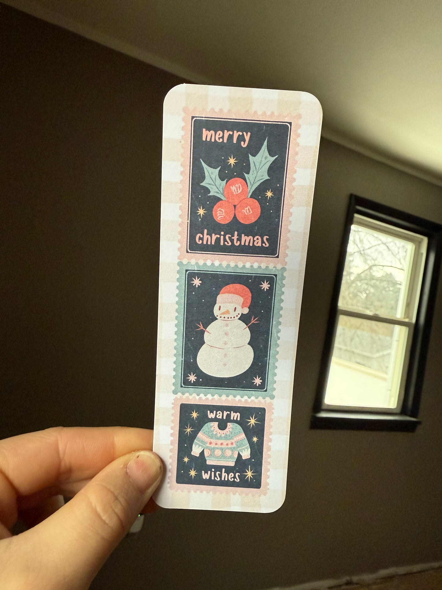 Stamp Christmas Bookmark