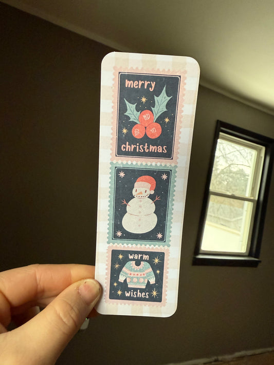 Stamp Christmas Bookmark