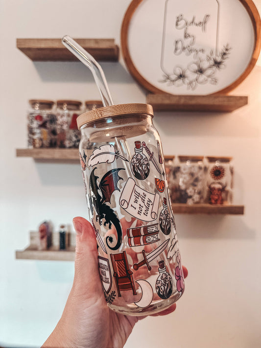Fourth Wing Glass Can Cup