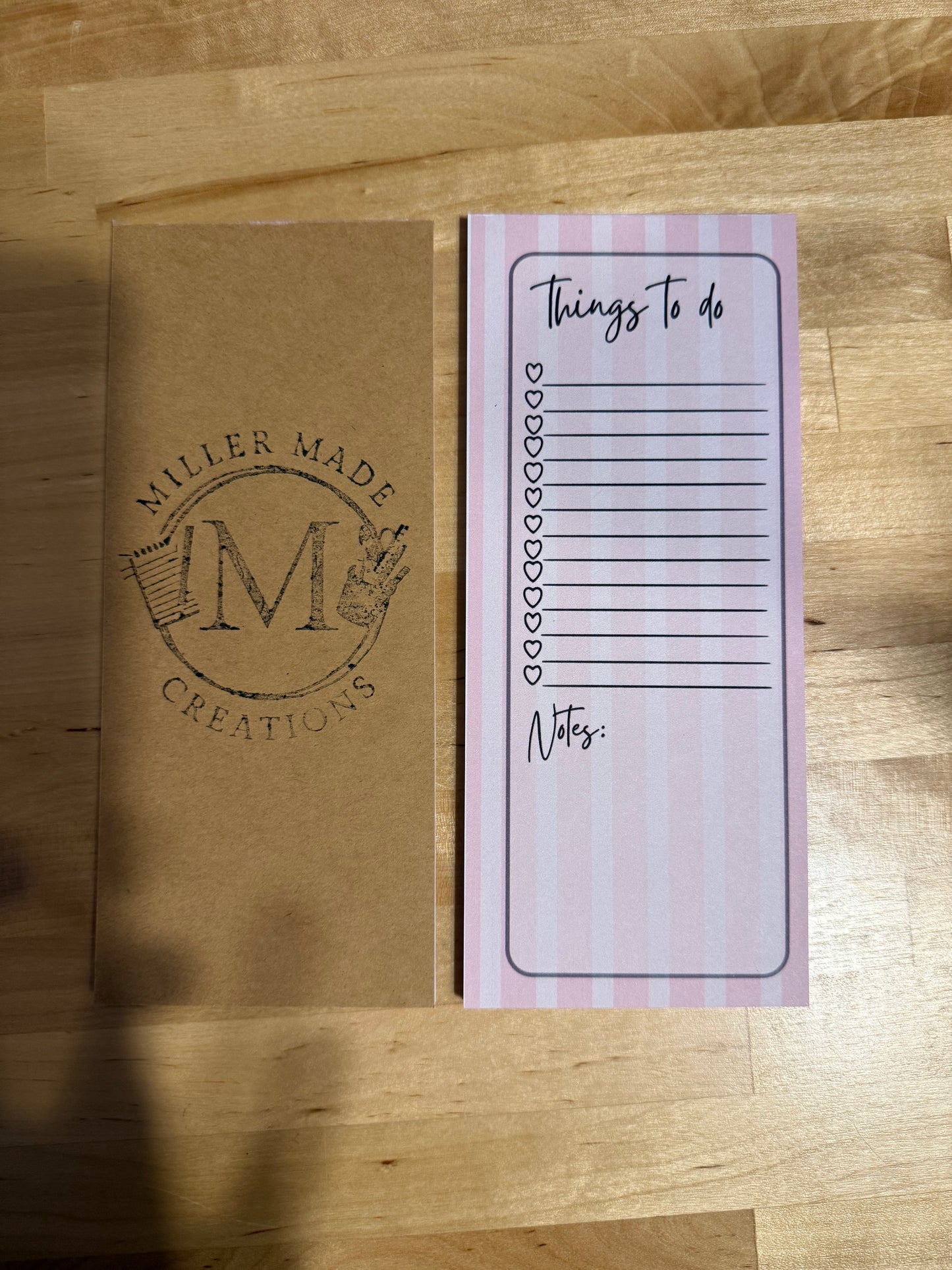 Pink Striped To Do List